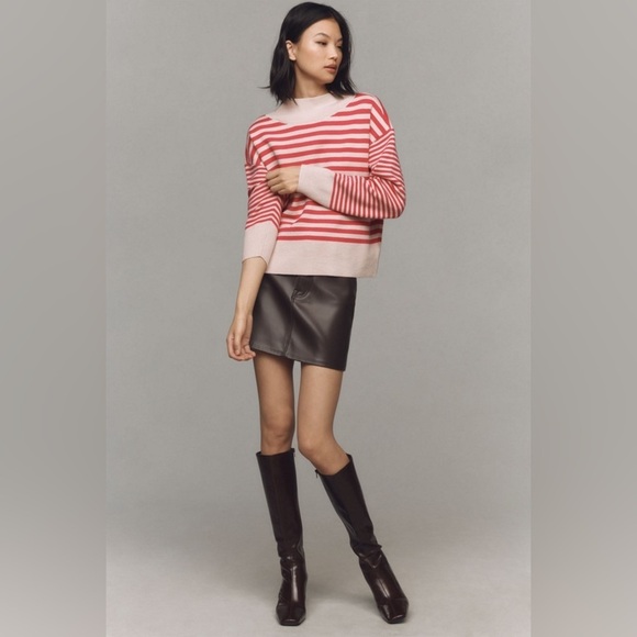 NWT! Anthropologie The Carys Mock-Neck Sweater by Maeve - Size Large 🥐 - Picture 4 of 11